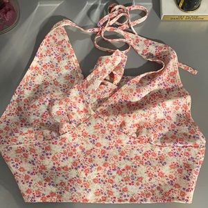 Shein crop halter top